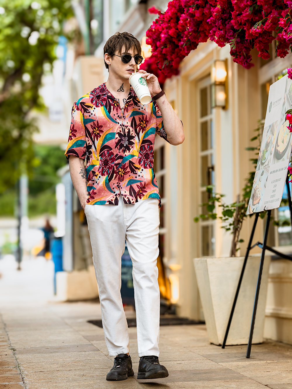 Creative fashion campaign shoot